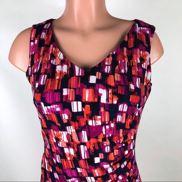 Anne Klein Stretch Sheath Sleeveless Dress Size 4 - Picture 2 of 6